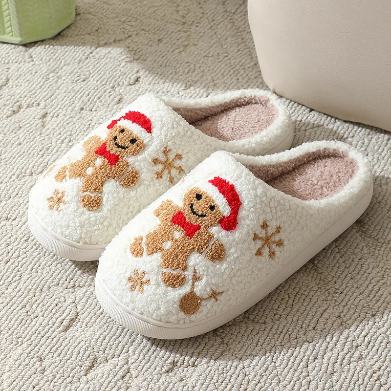 Cozy Gingerbread Slippers