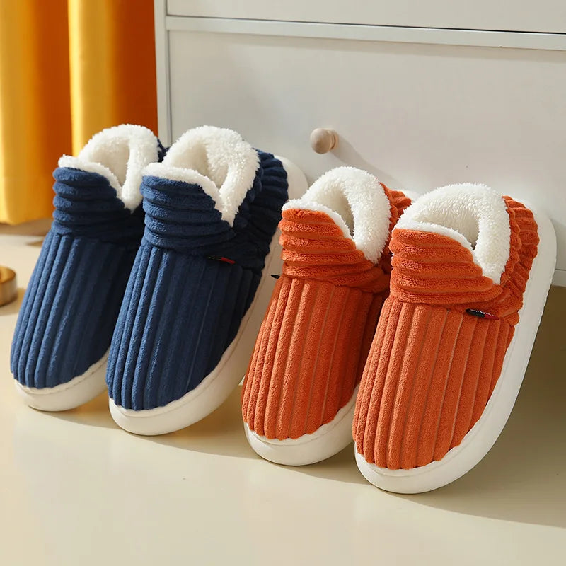 Cozy Men's Plush House Slippers