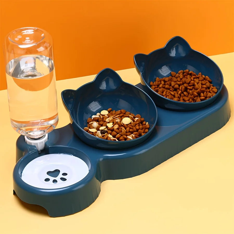 Tilted Pet Bowl & Water Feeder