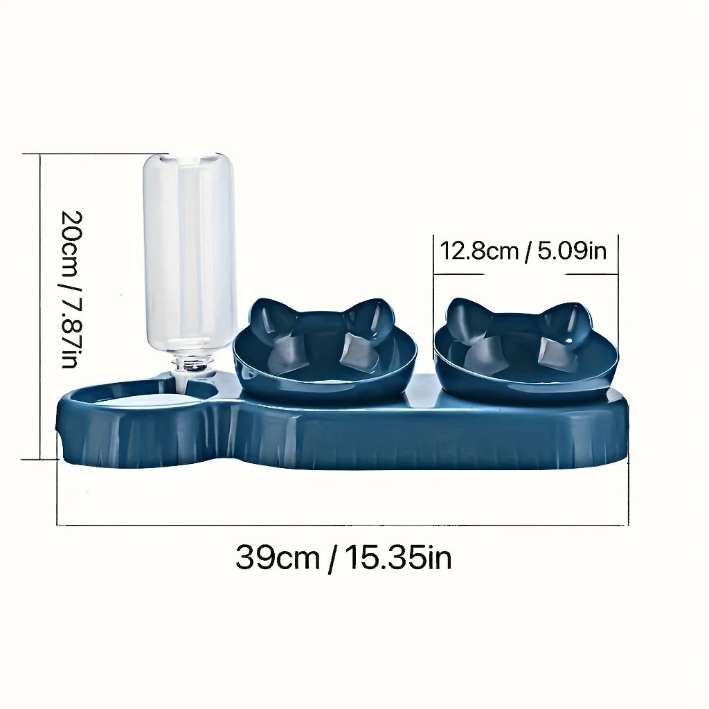 Tilted Pet Bowl & Water Feeder