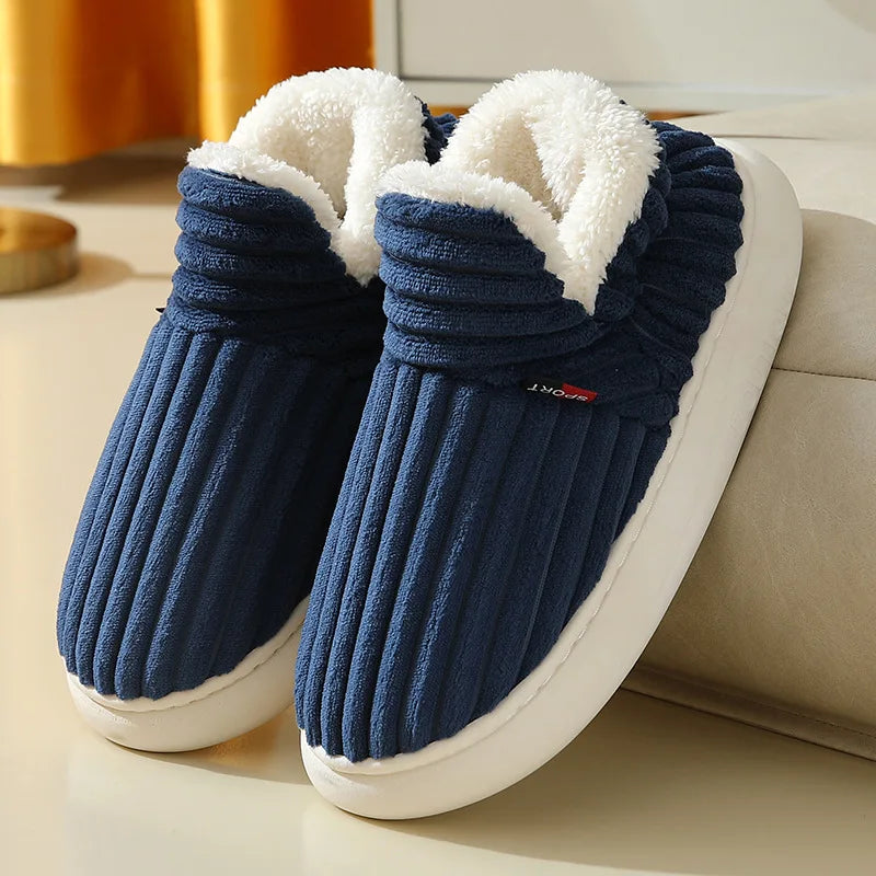 Cozy Men's Plush House Slippers