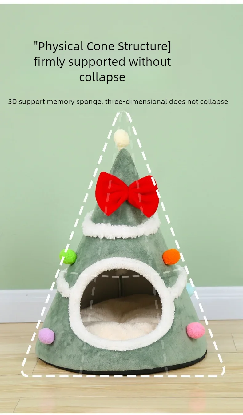 CozyNest Holiday Pet Lounger